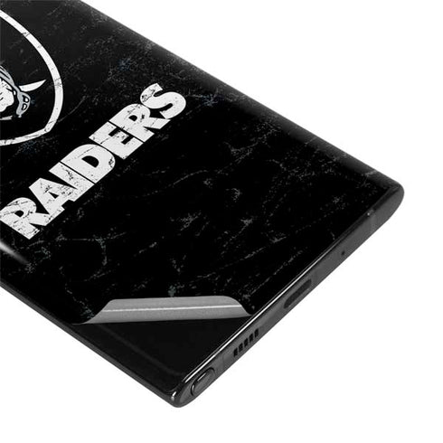 NFL Las Vegas Raiders Distressed Galaxy Note 10 Skin